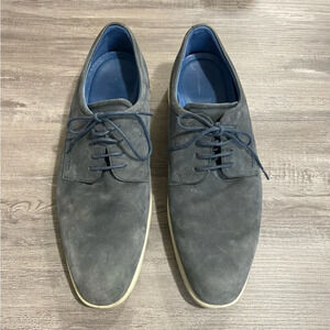 Ecco Navy Leather Suede Oxford Shoes​​